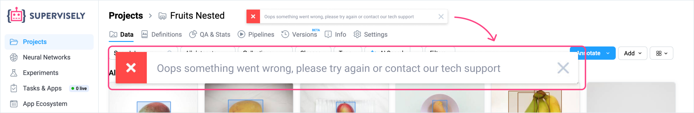 Something went wrong