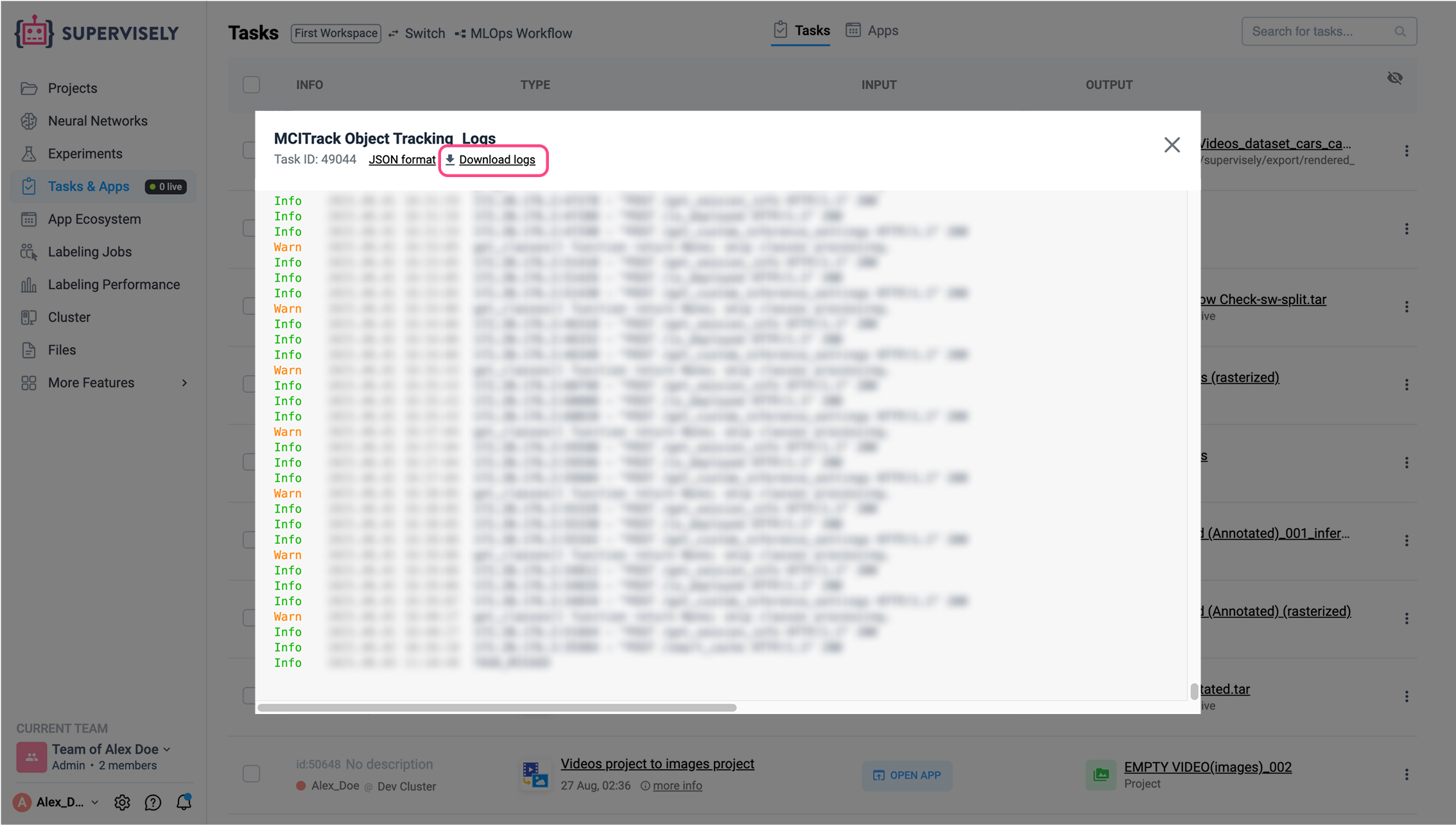 Download Logs
